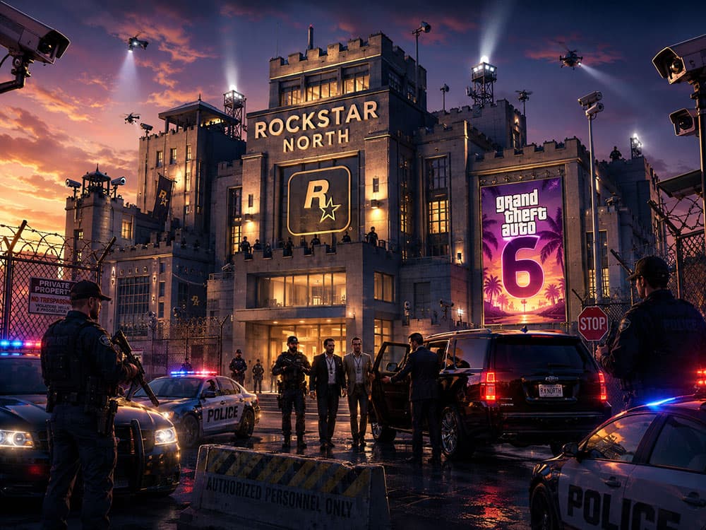 GTA 6 Developer Rockstar North Transformed into a Fortress with Police Protection: Leak Alert!